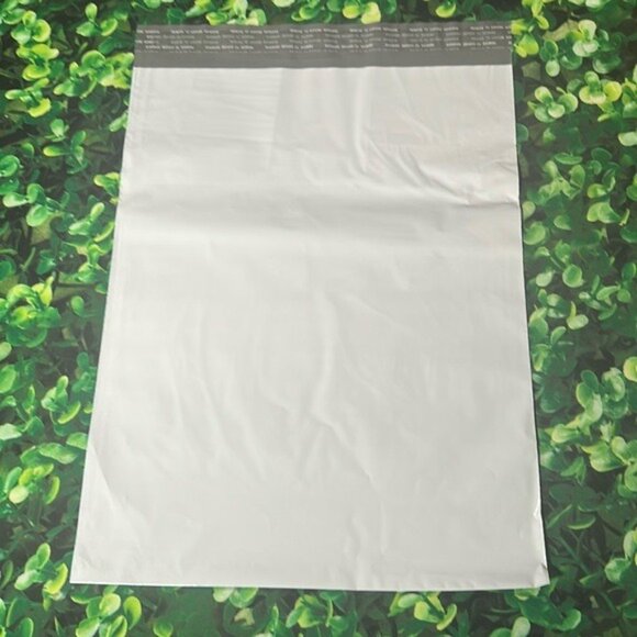 50 -12 x 15.5 Poly Mailers Envelopes Shipping Bags White 2.5 mil 50 pack bulk - Picture 4 of 6